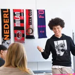 mbo student sportmarketing presenteert Rotterdam Zadkine