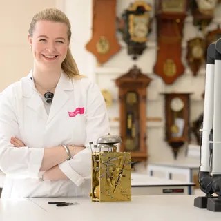 Indy Hoftijzer, student Uurwerktechnicus