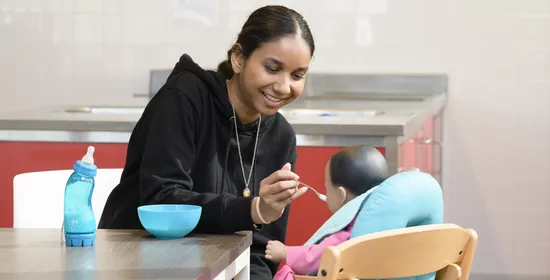 Studente opleiding kinderopvang