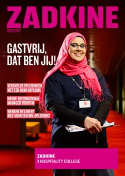Cover van het magazine van het Hospitality College - Gastvrij dat ben jij!