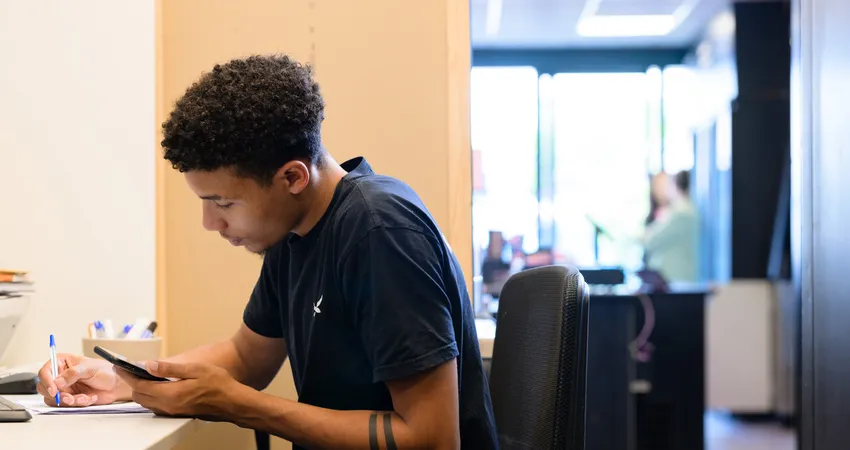 Student Ondernemer Handel loopt stage