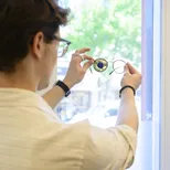 Studente optiek opleiding