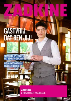 Cover van het magazine van het Hospitality College - Gastvrij dat ben jij!