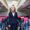 stewardess in cabine