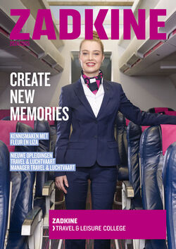 Cover van het magazine van het Travel & Leisure College - Create new memories